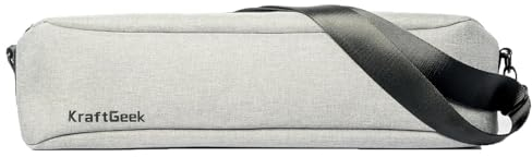 KraftGeek 47 cm (18,5 Zoll) Notenständer-Tragetasche, kompatibler Notenständer, einzelne Fächer mit Taschen, strapazierfähig mit verstellbaren Riemen