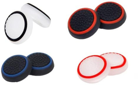 CABLEPELADO Cubierta Joystick, Grips para joystick, Fundas para thumbstick, Tapas para joystick, Joystick ThumbStick, Compatible con PS5, PS4, Xbox 360, PS3, Silicona, 4 pares
