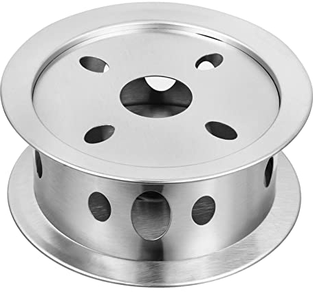 IMIKEYA Stainless Steel Teapot Warmer Hollow-out Design Candle Heated Tea Stand Multipurpose Tea Accessory for Loose Leaf