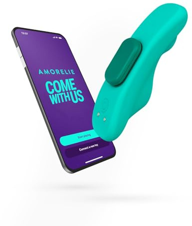 AMORELIE Joy – App-gesteuerter Slip-Vibrator Boogie | Spritzwassergeschützt aus Silikon