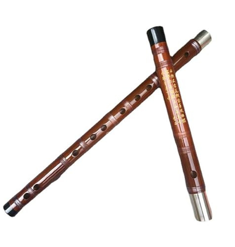 Bambusflöte Professionelle Doppelgelenkige Querflöte Aus Weißem Kupfer Zweiteilige Flöte Bambusflöte Instrumentenbindungsflöte(F Key)
