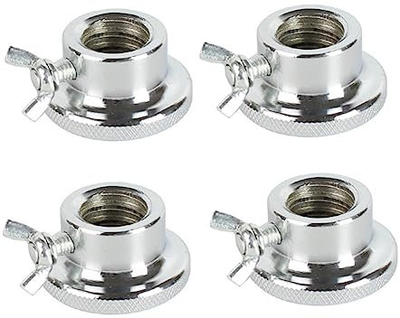 HAWILLOSCH 4pcs Dumbbell Nut Collars Hexagonal Screw Caps for Secure Weight Lifting Material for Barbell and Dumbbell Use