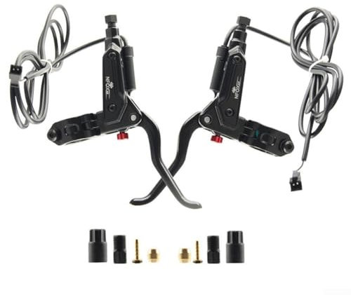 Vilgftyiet Elektrisches Fahrrad Hydraulischer Bremshebel mit 2A SM Anschluss für verbesserte Leistung auf für Bafang (1 Paar 2A)