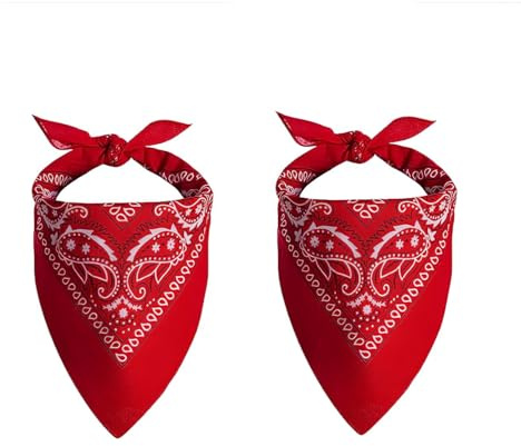 2pcs foulards carrés rouges, motif cachemire classique, style vintage, polyvalents, unisexes, 55 x 55 cm