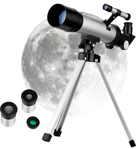 NUOBESTY Astronomie-teleskop Mit Stativ Hoher Vergrößerung Zum Beobachten Von Sternen Und Planeten Für Anfänger