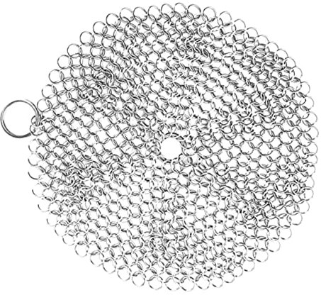IMIKEYA Limpiador De Ollas Hierro Acero Inoxidable Malla para Sartenes Anillo De Esquina