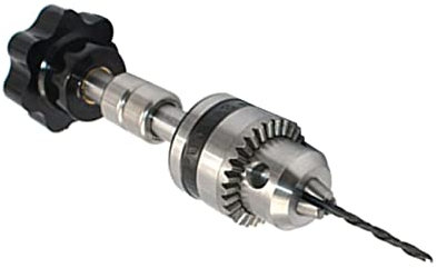 FIXOSHEE Trapano Manuale Precisione per Lavorazione del Utensile per Foratura con 10 Micro Punte da 0,6-10Mm Mini Trapano Portatile per Hobby e Creazioni Artigianali