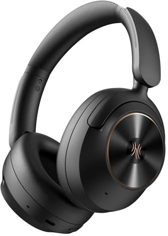 OneOdio Focus A6 Hybrid Active Noise Cancelling Kopfhörer – 75h Spielzeit, LDAC Hi-Res Sound, Bluetooth 6.0, App-Steuerung, Dual-Mikrofon für klare Gespräche, kabellose Over-Ear-Kopfhörer für Reisen