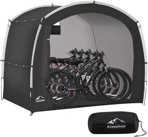 Bike Storage Shed Tent, Outdoor Bicycle Storage Shed, Waterproof Portable Bike Covers Shelter, 7.2x4.9x6.1ft Large Garage Tent for Motorcycle, Garden Tools, Lawn Mower