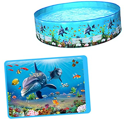 ZUNOXAZ Piscine De Jeux d'eau Ronde en PVC Rigide pour Garçon Et Filles, Taille l 152x25 Cm, Piscine Extérieure Estivale, Jouet Aquatique pour Loisirs Et Rafraîchissement, pour Jardin Et Terrasse