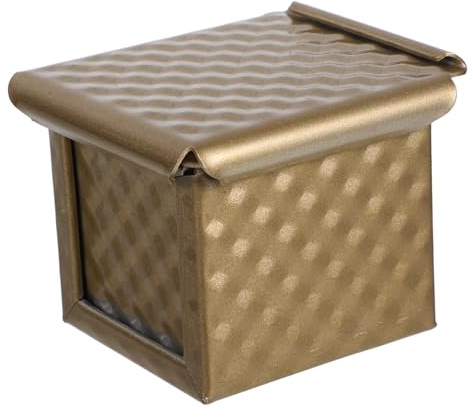 DECOMELODY Stampo per Pane Tostato Quadrato in Metallo Antiaderente con Design Non Stick Teglia da Forno Riutilizzabile per Dolci e Cake Loaf Adatto Forno e Lavastoviglie