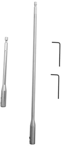 FOYTOKI Rallonge de Foret Acier Antirouille Extension de Tige pour Forets à Bêche avec Clés Kit Pratique pour Mécanique et Réparations Domestiques