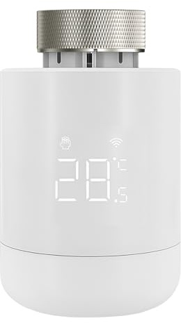 Flintronic Heizkörperthermostat, Zigbee Thermostat Heizung mit LED-Display, Programmierbar Heizungsthermostat, Smartes Heizkörperthermostat Unterstützen Alexa, Google Home Sprachsteuerung