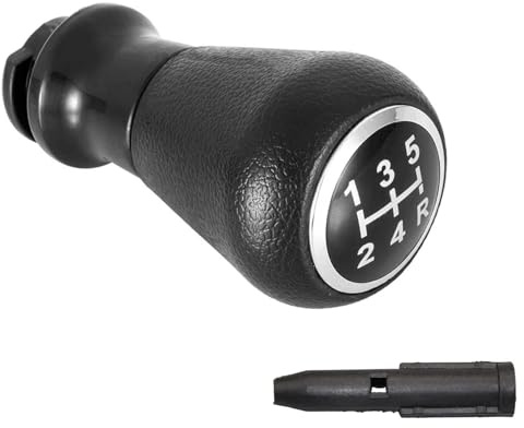 Generisch Pomo de palanca de cambios con adaptador de 5 marchas, color negro, compatible con Peugeot 106 107 205 206 207 306 307 308 309 405 406 407 508 605 607 806 807 Citroen C1 C3 C3 C1 C3 36 ES
