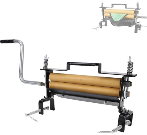 Handkurbel-Wäschepresse, robuste manuelle Wäschepresse mit hochdichten Gummirollen, tragbarer Wäscheschleuder, entfernt 95% des Wassers, for Autowäsche, Camping, Wohnmobilausflüge