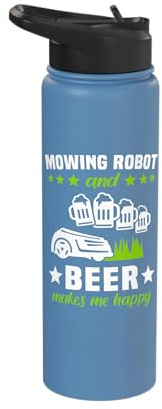 Lawn Mowing Robot Lawnmower Lawn Mower Stainless Steel Insulated Water Bottle