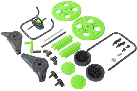 Tnfeeon Portabobine con 2 Ruote per Irrigazione del Prato Irrigazione del Giardino Lavaggio Auto Uso Esterno Carrello Avvolgitubo da Giardino Portatubo Portatile con Ruote Supporto per Tubo
