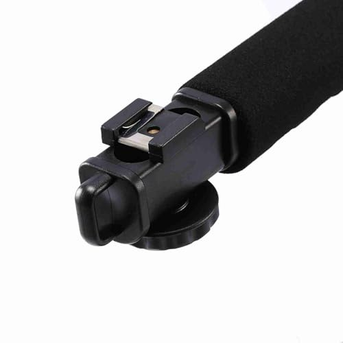 aqxreight Impugnatura per Stabilizzatore Fotocamera per Videocamera DV, Supporto Steadycam con Tripla Slitta per Microfoni Luci, Guide in Gomma Antiscivolo, Plastica ABS, Design Ergonomico per Video