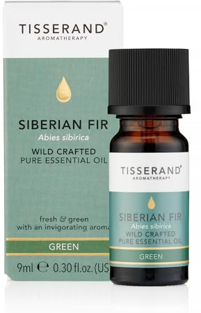 Tisserand Siberian Fir Ethically Harvested - 9ml | Fresh & Woody Siberian Fir Aroma, 100% Natural Pure Essential Oils, Uncompromising Quality, Certified Vegan