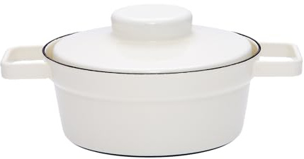 Riess, 2111-212, Kasserolle mit Deckel Ø 20cm, AP WHITE, Weiß, Emaille, Vol. (rec.): 1,2 Liter, Made in Österreich, 1,930kg