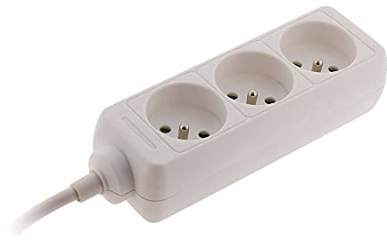 Bloc 3 Prises 16A 2P+T - Blanc - Zenitech