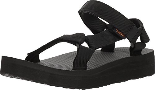 Teva Midform Universal Sandal Womens, Sandalia para Mujer, Black, 37 EU