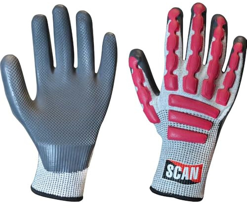 Scan SCAGLOAIXX Guantes de látex antiimpacto 5 - Talla 11 (Talla XXL)