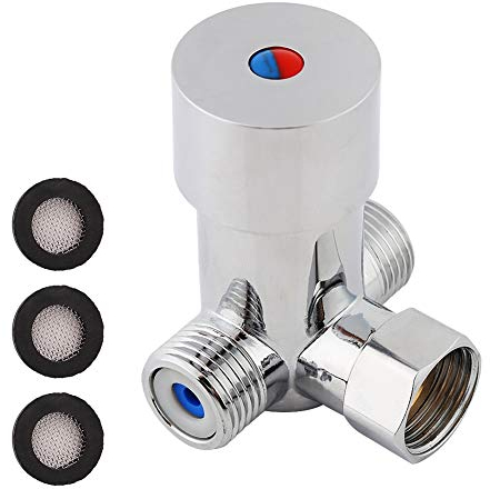 Nikou G1 / 2 Miscelatore Acqua Termostatico Calda e Fredda Miscelatore termostatico per Controllo della Temperatura della valvola per Rubinetto Automatico del sensore