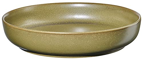 ASA Gourmetteller Coppa Miso Porzellan Gelb-Grün Matt, Maße: 22cm x 4,5cm, 19250194