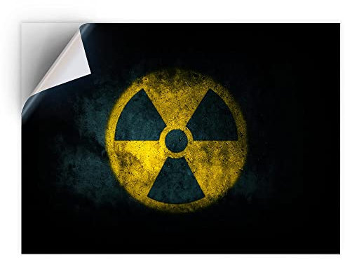 DV DESIGN 1 x Vinyl Sticker A5 - Rectangle Shape 15,8x21cm - Nuclear Waste Science Art Print Decal Laptop Tablet Luggage Car Bike Wall Fridge Door Sticker #2776