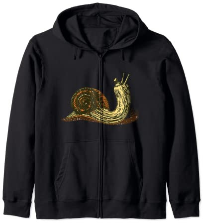Ornamental gourd / snail hybrid. funny sketch artistic Zip Hoodie