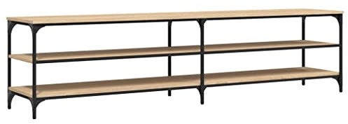 vidaXL TV-Schrank Sonoma-Eiche 200x30x50 cm Holzwerkstoff und Metall