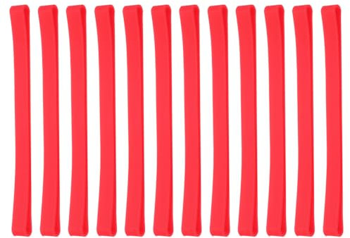 PATIKIL 5.5 Rubber Bands, 12 Pcs Durable Elastic Stretchy Bands for Books, Notebooks, Art, Traps, Exercise, Cooking, Red
