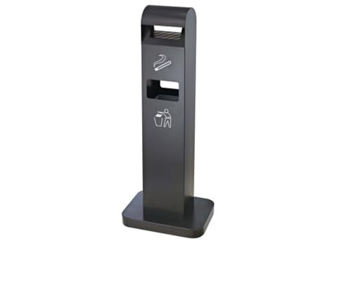 Cubo de Basura Botes de basura for fumar celulares, barriles peladores con botes de humo, botes de ceniza verticales de acero inoxidable for exteriores, Villa al aire libre cubo basura reciclaje exter