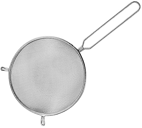 MAGICLULU Ergonomic Handle Stainless Steel Strainer Spoon High-Density Mesh Kitchen Cooking Tool for Home Restaurant Hotel