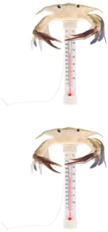 Cabilock 2St Schwimmbad-Thermometer Badewanne Pool-Requisite Poolthermometer für die Party Pool-Rohr-Thermometer Pipeline Requisiten Wasserstandsanzeige Wasserthermometer Pool-Party Plastik