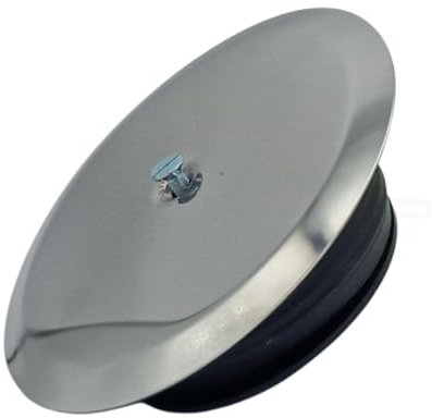 Schläfer 4397100 | Sifone Bagno Ispezionabile, Tappo a Espansione per Sifone a Pavimento diam 100 mm con Tappo inox e vite, Tappo Pozzetto a Pavimento e Coperchio Cromato in Acciaio
