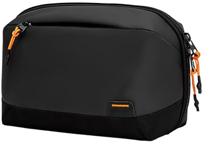 Electronics Organizer, Bolsa para Organizar Cable, Electrónico Bolsa de Organizadora Pequeños, Organizadora de Accesorios Electrónicos para MacBook Adaptador, Ratón, Cable, Hub, Power Bank (Negro)