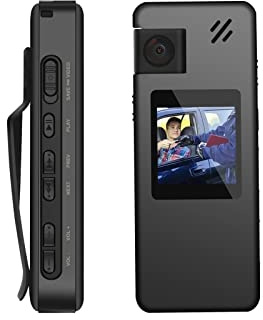 JOLIANE A32 Full 1080P HD Mini Caméra Caméscope Corps Porté Police Cam Petit 180 ° Rotatif Vélo Caméra Sport DV Voiture DVR(with 32GB TF Card)