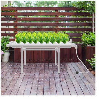 Sistema di coltivazione idroponico a 36 punti di impianto, PVC-U, sistema di irrigazione idroponico con pompa dell'acqua, kit per la crescita delle piante senza terra, per erbe, verdura, frutta