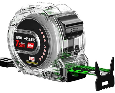 High Visibilities 5m Clear Tape Measure ABS Measuring Upgrades For Furniture Installation & Engineering Project Automatic Locking Measure