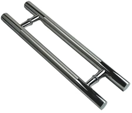 Generico Coppia maniglie rotonde for porta in vetro in acciaio inossidabile scorrevoli corrimano ispessito for bagno hardware for ristrutturazione domestica(J-1pcs)