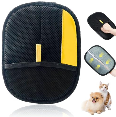 Generisch Fellmagnet Handschuh, Pet Hair Remover Gloves Fell Magnet Handschuh für Hunde & Katzen, Doppelseitig Wiederverwendbare Tierhaarentferner Handschuhe für Kleidung, Sofa,Teppich