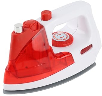 Garsent Ferro da Stiro Elettrico Realistico per Bambini Fai Finta di Giocare con Luci e Suoni - Mini Ferro da Stiro per Vestiti per Bambole, Sicuro Senza Calore, Design Compatto, Regalo per Ragazzi