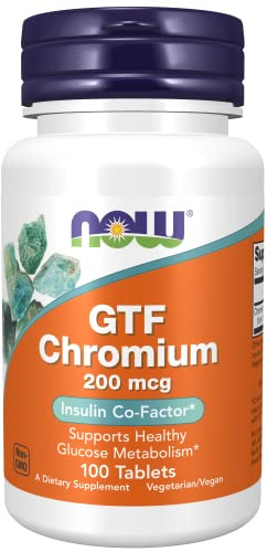 GTF Chromium 200 mcg 100 tabletas (paquete de 2)