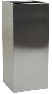 VIVANNO Pflanzkübel Edelstahl Blumenkübel Pflanzgefäß Block - 80x40x40 cm