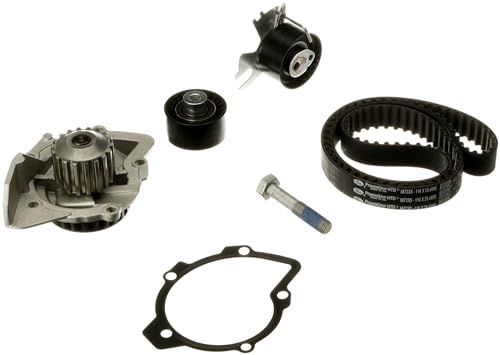GATES KP15672XS Kit de distribution + pompe à eau Nombre de dents: 116 25,4 mm avec pompe à eau Compatible avec PEUGEOT 308 I 3/5 portes 4A, 4C 3008 I 0U, FORD Kuga Mk2 DM2 S-Max Mk1 WA6