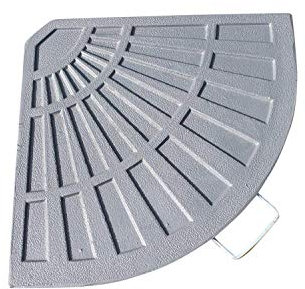 Garden Market Place Resin and Fibre Glass Cantilever Parasol Base - 14KGS - Grey With Carry Handle