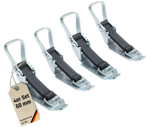 LoadCare Verschlusslager Schaufelhalter Spatenhalter Axthalter Besenhalter Spannverschluss Geräterhalterung Garten (Stahl verzinkt, 60 mm)