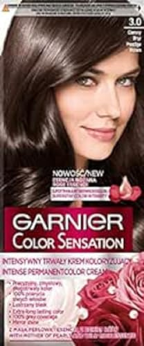Garnier Farbe SENSATION 3.0, Creme, Ammoniakfrei, Langanhaltend, Für volle Grauabdeckung und Spiegelglanz, Braun
